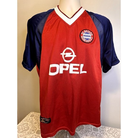 Bayern Munich 1999/2001 Home Football Shirt Jersey Adidas Opel Size L/XL - Picture 2 of 14
